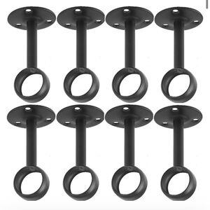 8 Pack of Ceiling Mount Curtain Rod Brackets